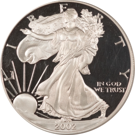 American Silver Eagles 2002-W PROOF $1 AMERICAN SILVER EAGLE – PCGS PR-70 DCAM