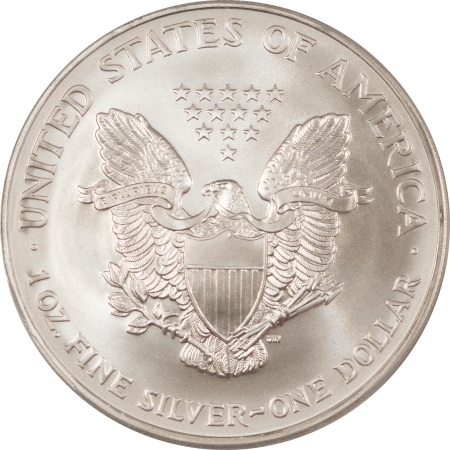 American Silver Eagles 2003 $1 AMERICAN SILVER EAGLE – PCGS MS-70, FIRST STRIKE! FLAG HOLDER!