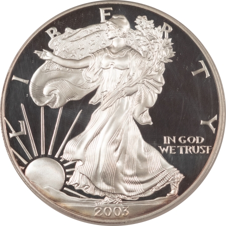 American Silver Eagles 2003-W PROOF $1 AMERICAN SILVER EAGLE – PCGS PR-70 DCAM