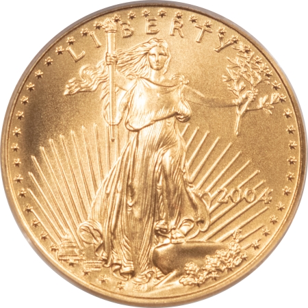 American Gold Eagles, Buffaloes, & Liberty Series 2004 $25 1/2 OZ AMERICAN GOLD EAGLE – PCGS MS-69, VIRTUALLY PERFECT!