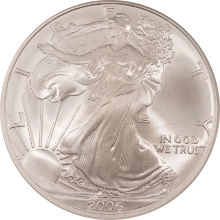 American Silver Eagles 2006 $1 AMERICAN SILVER EAGLE – NGC MS-70, FIRST STRIKES! RED LABEL!