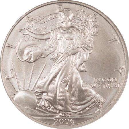 American Silver Eagles 2006-W $1 BURNISHED AMERICAN SILVER EAGLE – NGC MS-70 EARLY RELEASES, BLUE LABEL