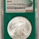 American Silver Eagles 2007-W $1 BURNISHED AMERICAN SILVER EAGLE – NGC MS-70, EARLY RELEASES BLUE LABEL