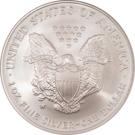 American Silver Eagles 2007-W $1 BURNISHED AMERICAN SILVER EAGLE – NGC MS-70, EARLY RELEASES BLUE LABEL