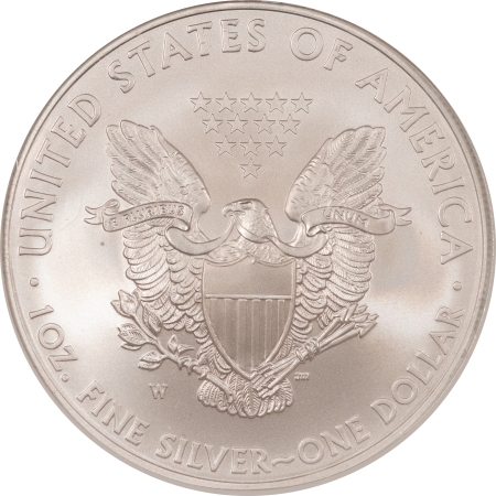 American Silver Eagles 2008-W BURNISHED $1 AMERICAN SILVER EAGLE – NGC MS-70, EARLY RELEASES BLUE LABEL