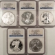 American Silver Eagles 2012 $1 AMERICAN SILVER EAGLE, 1 OZ – NGC MS-70, EARLY RELEASES, BLUE LABEL