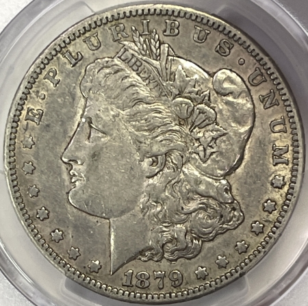 CAC Approved Coins 1879-CC MORGAN DOLLAR – PCGS XF-45 CAC, SUPER FRESH, ORIGINAL & PQ, CARSON CITY!