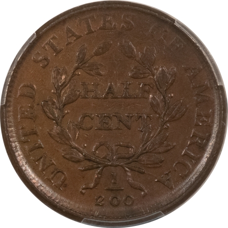 Draped Bust Half Cents 1808 DRAPED BUST HALF CENT – PCGS XF-45, SCARCE DATE, PLEASING & WHOLESOME!