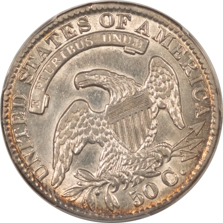 Early Halves 1834 CAPPED BUST HALF DOLLAR, LARGE DATE, LARGE LETTERS – PCGS AU-53