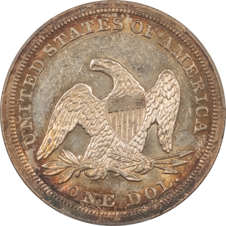 Liberty Seated Dollars 1846 SEATED LIBERTY DOLLAR – PCGS AU-58 FLASHY & VERY NICE QUALITY! BETTER DATE!