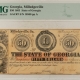 Confederate Notes 1863 CHARLESTON, SOUTH CAROLINA 15 CENTS EMERGENCY CIVIL WAR ISSUE PCGS CH VF-35