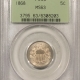 Liberty Nickels 1902 LIBERTY NICKEL – ANACS MS-60, OLD WHITE HOLDER