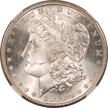 Morgan Dollars 1882-S MORGAN DOLLAR – NGC MS-65, WHITE GEM!