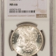 Morgan Dollars 1882-S MORGAN DOLLAR – NGC MS-66, BLAST WHITE!