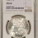 Morgan Dollars 1882-CC MORGAN DOLLAR – PCGS MS-65, LOOKS 66! PREMIUM QUALITY!