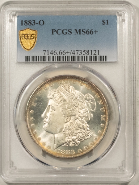 Morgan Dollars 1883-O MORGAN DOLLAR – PCGS MS-66+, FROSTY, PROOFLIKE & PREMIUM QUALITY!