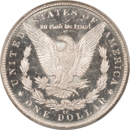 CAC Approved Coins 1884-CC MORGAN DOLLAR – PCGS MS-64 DMPL, INTENSE BLACK, PQ & CAC APPROVED!