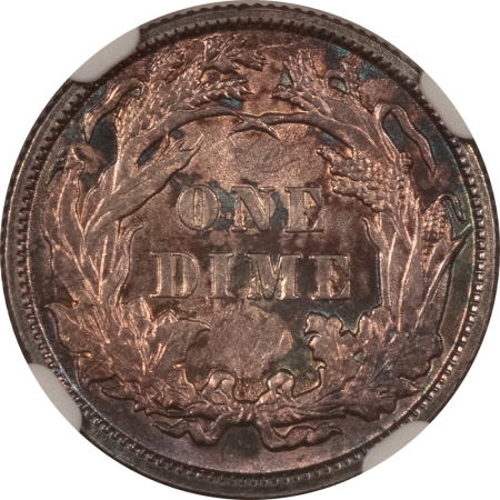 Liberty Seated Dimes 1887 SEATED LIBERTY DIME – NGC MS-64, PREMIUM QUALITY! LOVELY!!