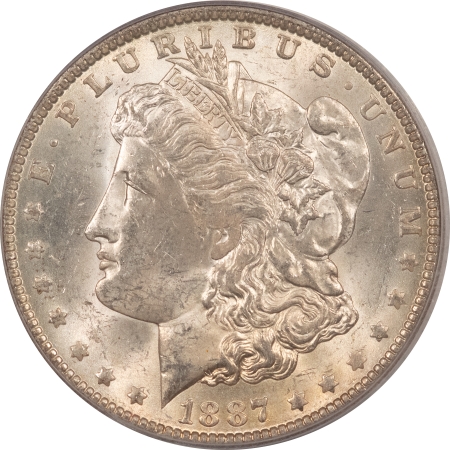 CAC Approved Coins 1887/6-O MORGAN DOLLAR – PCGS MS-62, PREMIUM QUALITY! TOUGH CAC APPROVED!