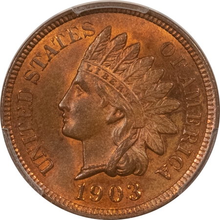 Indian 1903 INDIAN CENT – PCGS MS-64 BN, LOOKS RB!