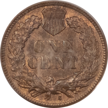 CAC Approved Coins 1908-S INDIAN CENT – PCGS MS-65 RB, GEM, PRISTINE & CAC APPROVED! KEY-DATE!