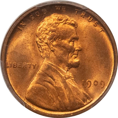 Lincoln Cents (Wheat) 1909 VDB LINCOLN CENT – PCGS MS-65 RD FIRERY RED GEM! FLASHY!