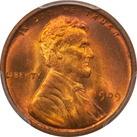 Lincoln Cents (Wheat) 1909 VDB LINCOLN CENT – PCGS MS-65 RD, OBV LOOKS 66 RED! PRETTY & PQ!