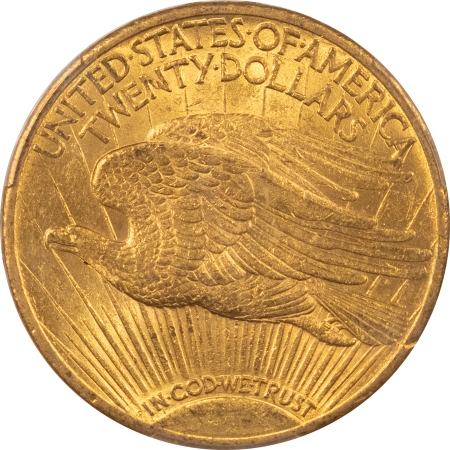 $20 1911 $20 ST GAUDENS GOLD – PCGS MS-61, LOWER MINTAGE DATE!