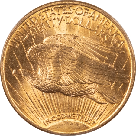 $20 1914-D $20 ST GAUDENS GOLD – PCGS MS-64, LUSTROUS BETTER DATE!