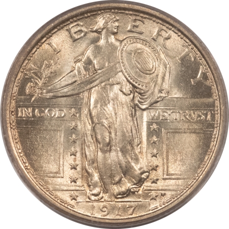 New Certified Coins 1917 STANDING LIBERTY QUARTER TYPE I, PCGS MS64 FH, FRESH WHITE, PREMIUM QUALITY