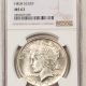 New Certified Coins 1921 PEACE DOLLAR – NGC MS-63, FLASHY WHITE & CHOICE!