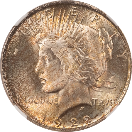 New Certified Coins 1922 PEACE DOLLAR – NGC MS-64, PREMIUM QUALITY, LOOKS GEM! PRETTY!