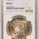 New Certified Coins 1922 PEACE DOLLAR – NGC MS-64, FATTIE HOLDER, PREMIUM QUALITY!