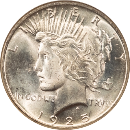 New Certified Coins 1925 PEACE DOLLAR – NGC MS-64, FATTIE HOLDER! PREMIUM QUALITY!