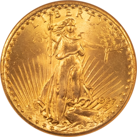 $20 1927 $20 ST GAUDENS GOLD – NGC MS-64, PRETTY, LUSTROUS & PQ!