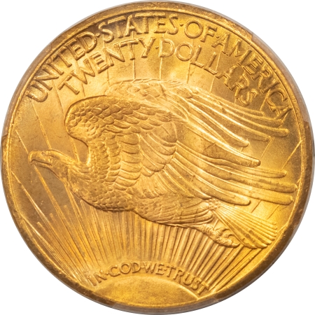 $20 RARE 1929 $20 ST GAUDENS GOLD, PCGS MS-64; FIRST OF THE “FAB-5” DATE RUN; FRESH!