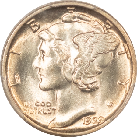 Mercury Dimes 1929-S MERCURY DIME – PCGS MS-64 FB, FRESH & FLASHY!