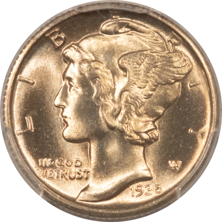 Mercury Dimes 1935-D MERCURY DIME – PCGS MS-66 FB, FRESH, FLASHY AND PREMIUM QUALITY!