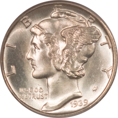 CAC Approved Coins 1939-D MERCURY DIME – PCGS MS-66 FB, PRETTY, PREMIUM QUALITY & CAC APPROVED!