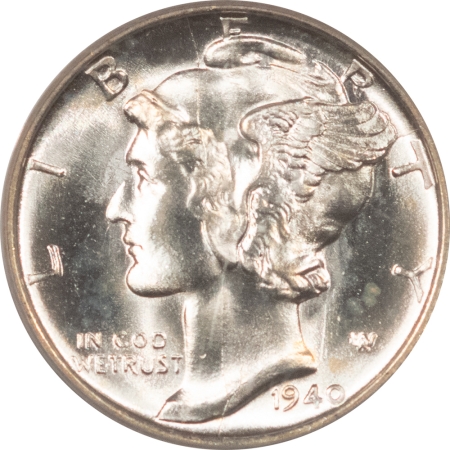 CAC Approved Coins 1940-S MERCURY DIME – PCGS MS-65 FB, BLAZING GEM! CAC APPROVED!