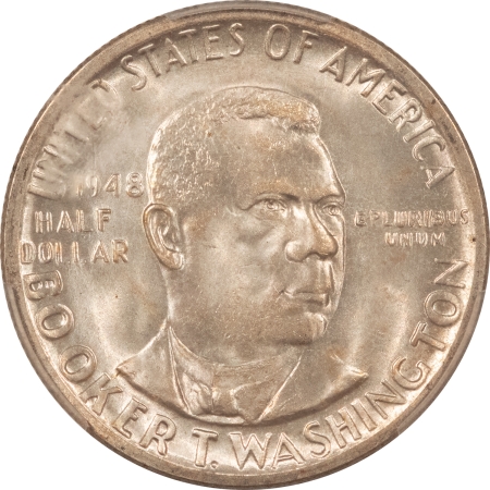 CAC Approved Coins 1948-S BOOKER T WASHINGTON COMMEM HALF DOLLAR – PCGS MS-67 CAC! SUPERB GEM, PQ+!