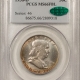 Franklin Halves 1951 PROOF FRANKLIN HALF DOLLAR – NGC PF-67+ 100% WHITE, PQ! RICK TOMASKA SIGNED