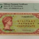 MPCs (Military Payment Certificates) MILITARY PAYMENT CERTIFICATE, SERIES 611, 50c FIRST PRINTING, PMG CU-64 EPQ! 