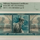 MPCs (Military Payment Certificates) MILITARY PAYMENT CERTIFICATE-SERIES 651, 10c, FIRST PRINTING, PMG GEM UNC-65 EPQ