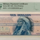 MPCs (Military Payment Certificates) MILITARY PAYMENT CERTIFICATE-SERIES 692, 50c, FIRST PRINTING, PMG CH UNC 64 EPQ