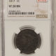 Coronet Head Large Cents 1825 CORONET HEAD LARGE CENT, N-6, R-3 – NGC VF-20 BN