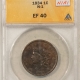 Coronet Head Large Cents 1834 CORONET HEAD LG CENT, N3R1, LG 8 SM STARS MED LTRS ANACS VF35 LOOKS BETTER!