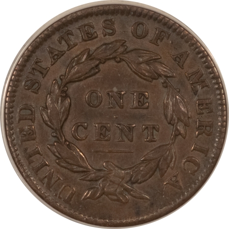 Coronet Head Large Cents 1834 CORONET HEAD LARGE CENT, N-1, R-1, SM 8 LG STARS MED LETTERS – ANACS EF-40