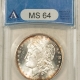 New Certified Coins 1945 WALKING LIBERTY HALF DOLLAR – NGC MS-64, FLASHY & ORIGINAL WHITE!