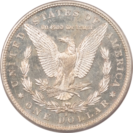 Morgan Dollars 1879-S MORGAN DOLLAR – PCGS MS-63 PL, BLAST WHITE & PROOFLIKE!